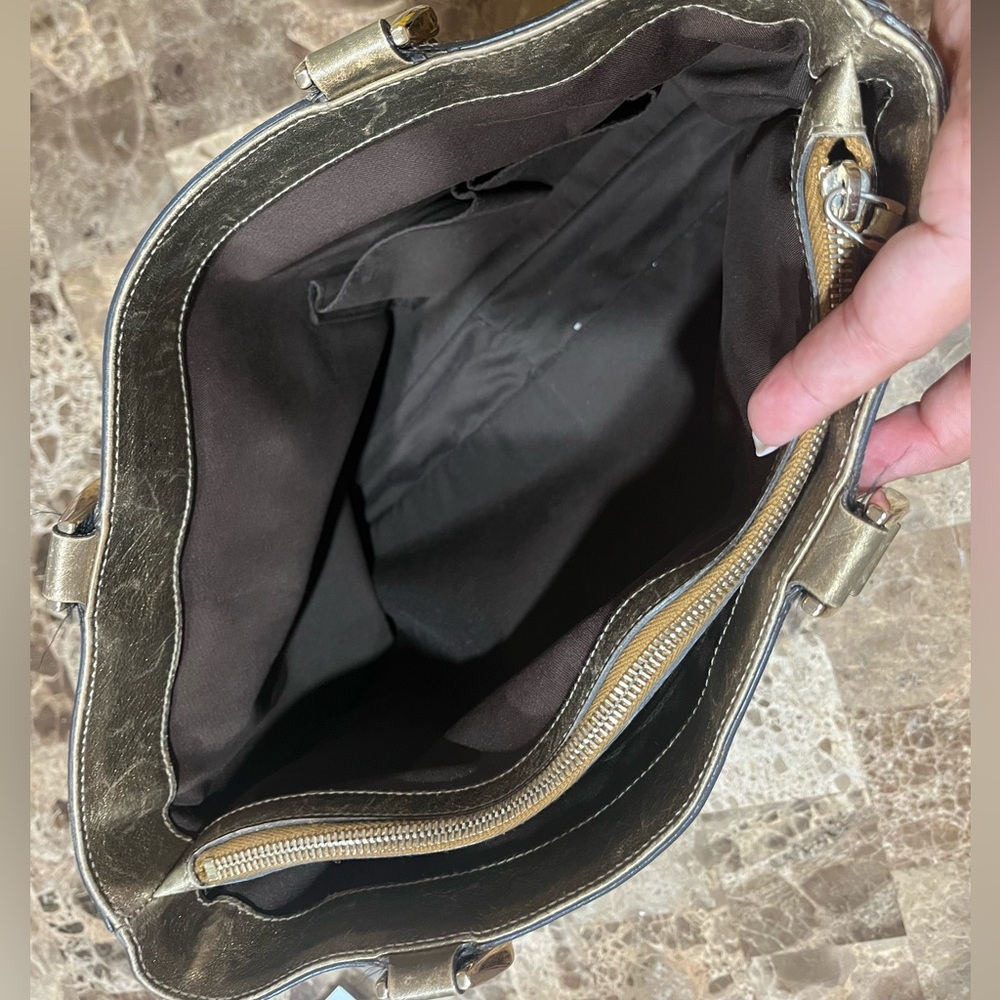 Gucci Vintage Brown and Gold Shoulder Bag - Picture 8 of 10